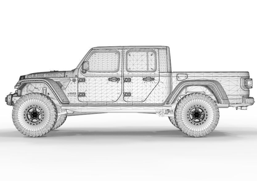 Jeep Gladiator 2021 Pro Edition  3D model_13