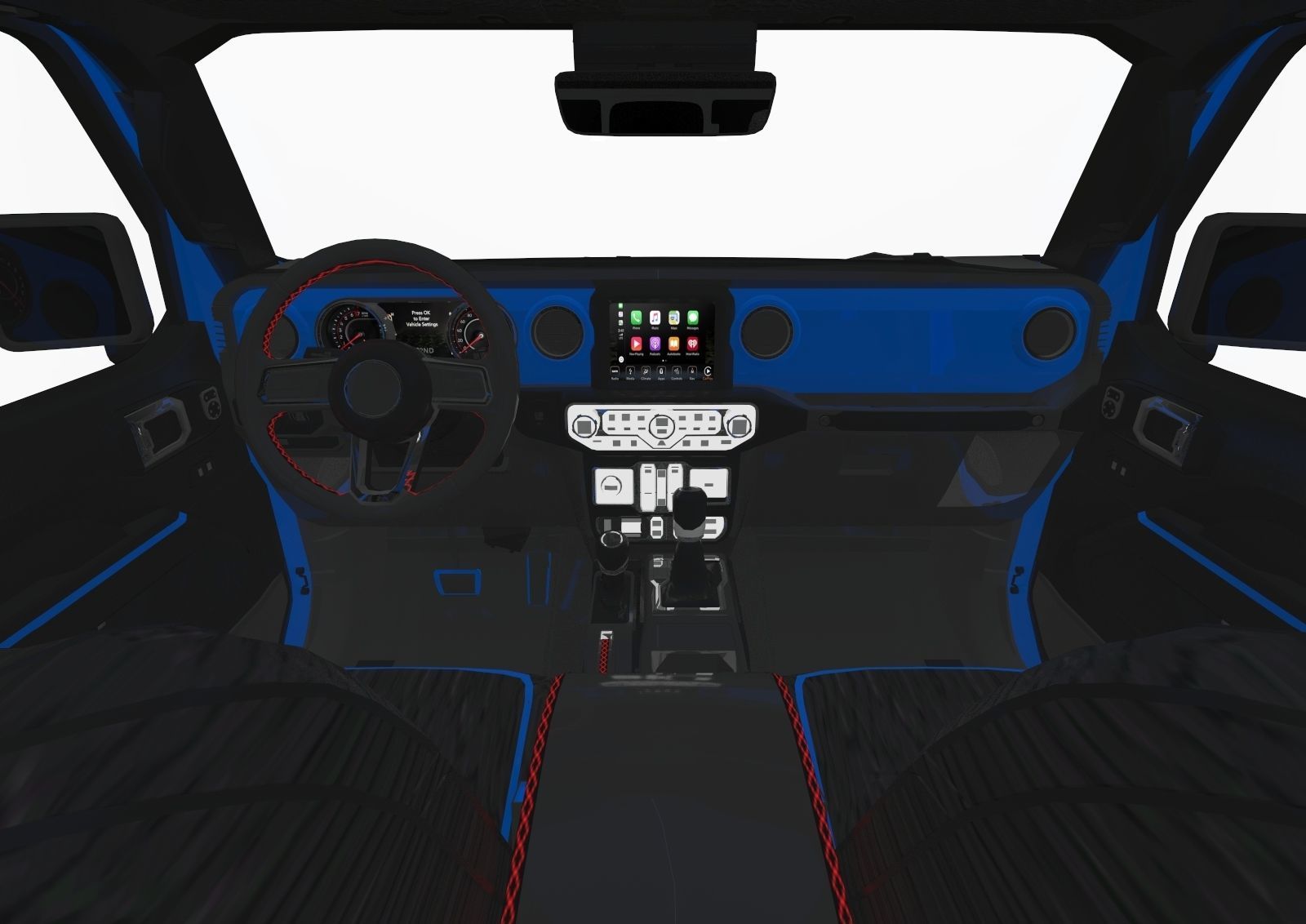 Jeep Gladiator 2021 Pro Edition  3D model_7