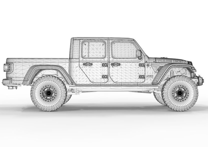 Jeep Gladiator 2021 Pro Edition  3D model_14