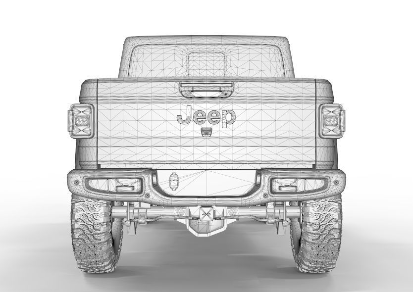 Jeep Gladiator 2021 Pro Edition  3D model_11