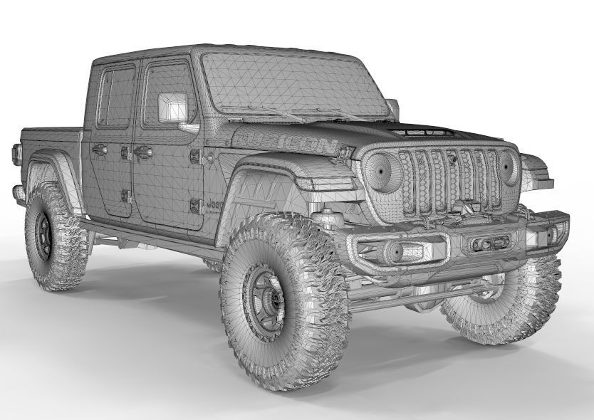 Jeep Gladiator 2021 Pro Edition  3D model_9
