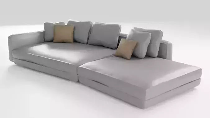Stylish leather sofa