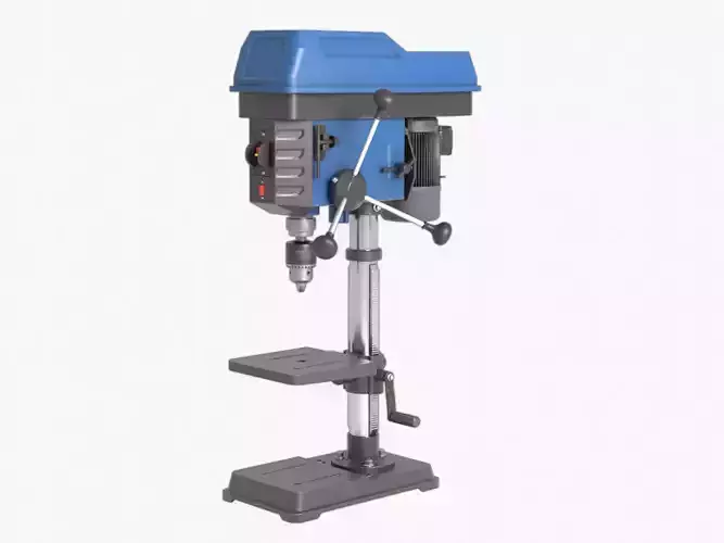 Drill Press Low-poly 3D model