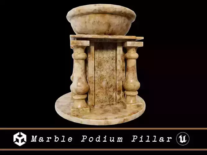 Marble Podium Pillar
