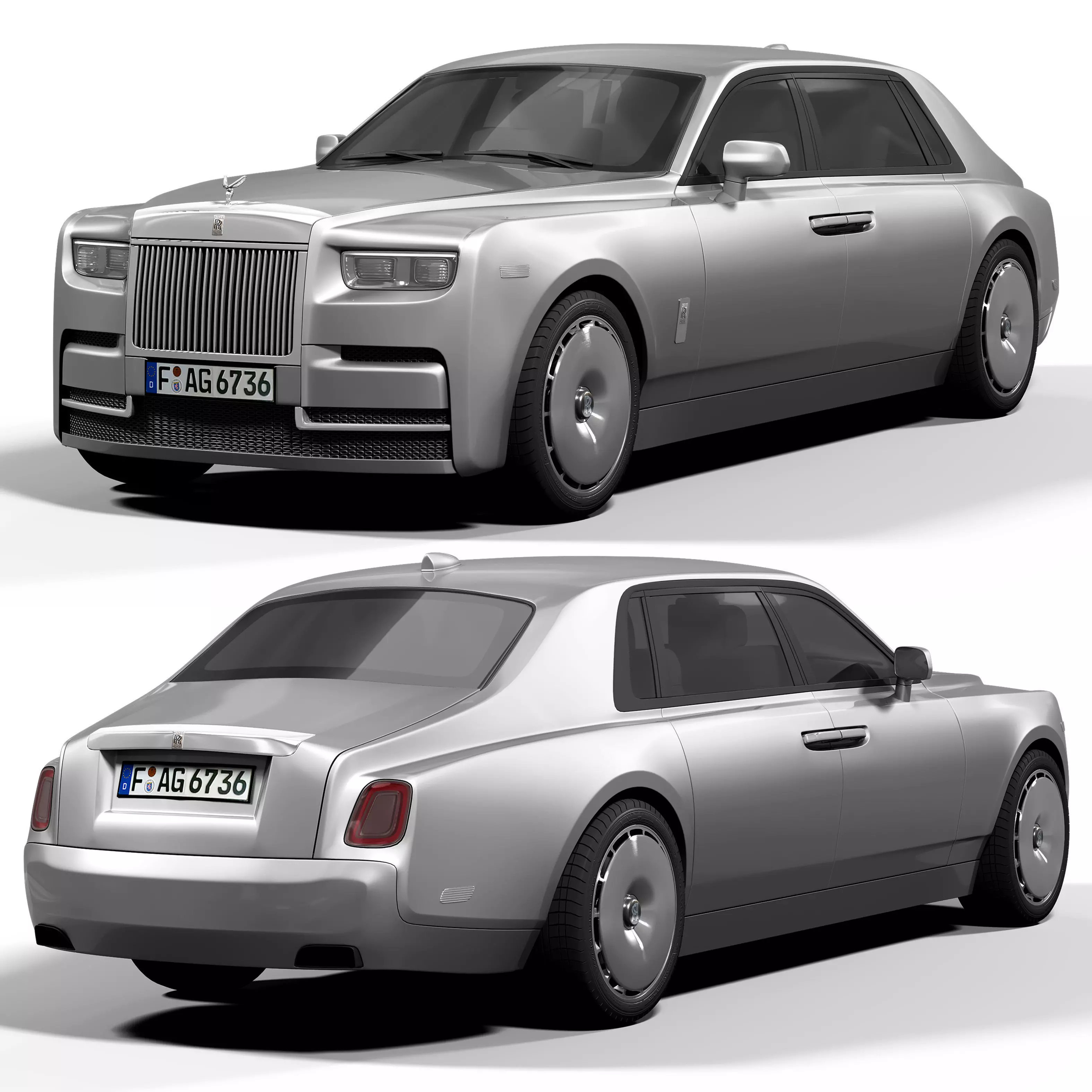 Rolls Royce Phantom 3D model_0