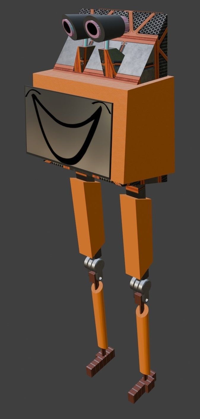 Robot for Reception 3D model_2