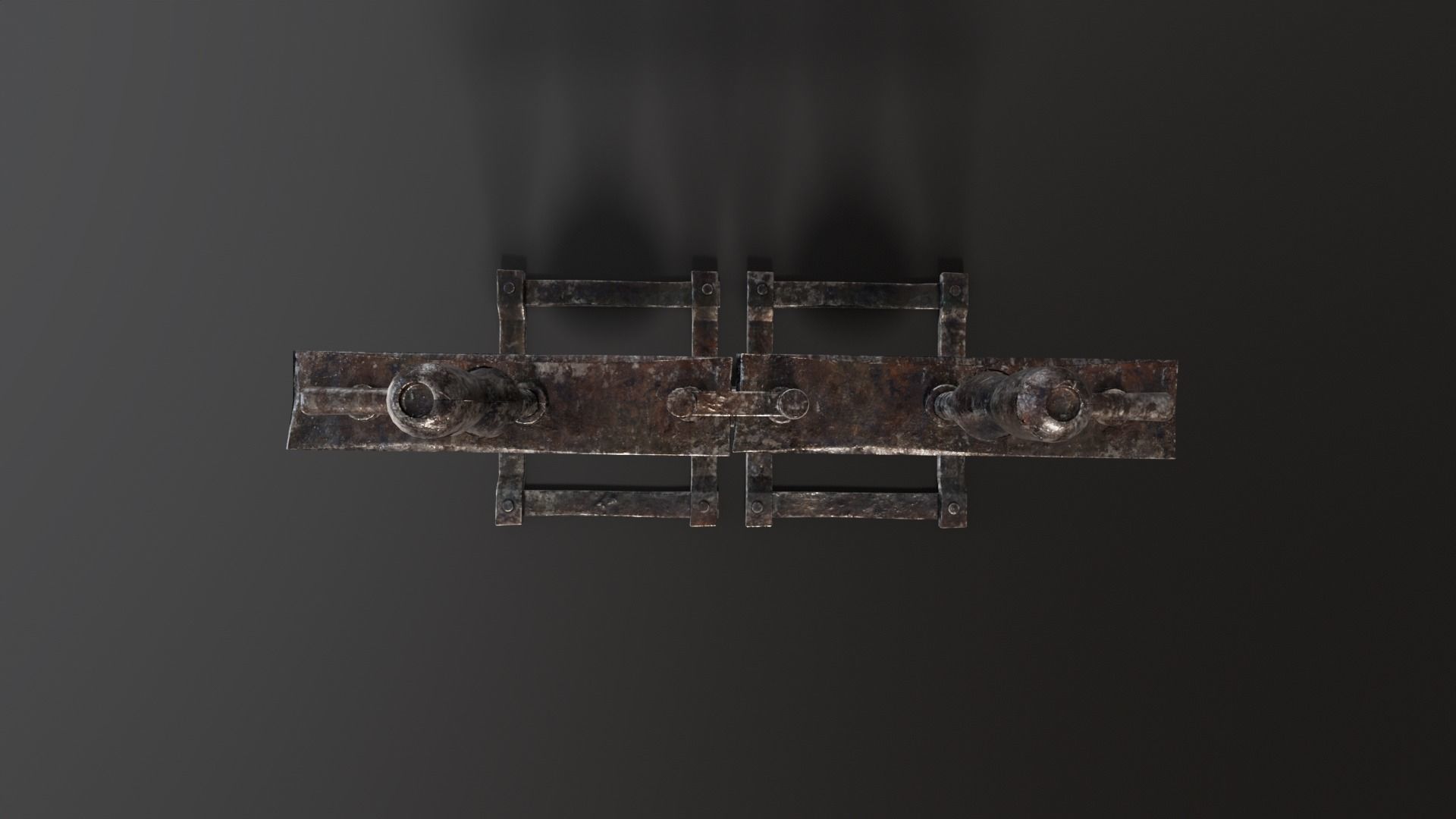 Medieval Hand Crusher - Clean and Bloody variation Low-poly 3D model_14