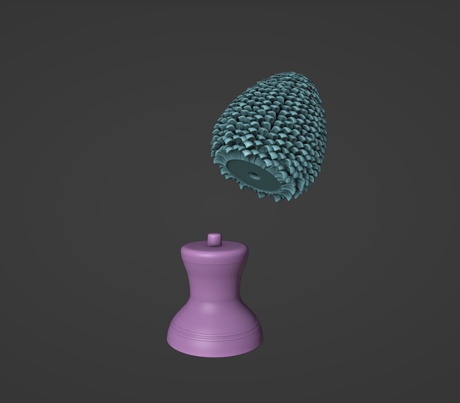 Sicilian Pigna - Pine Cone Ceramic 3D print model_2