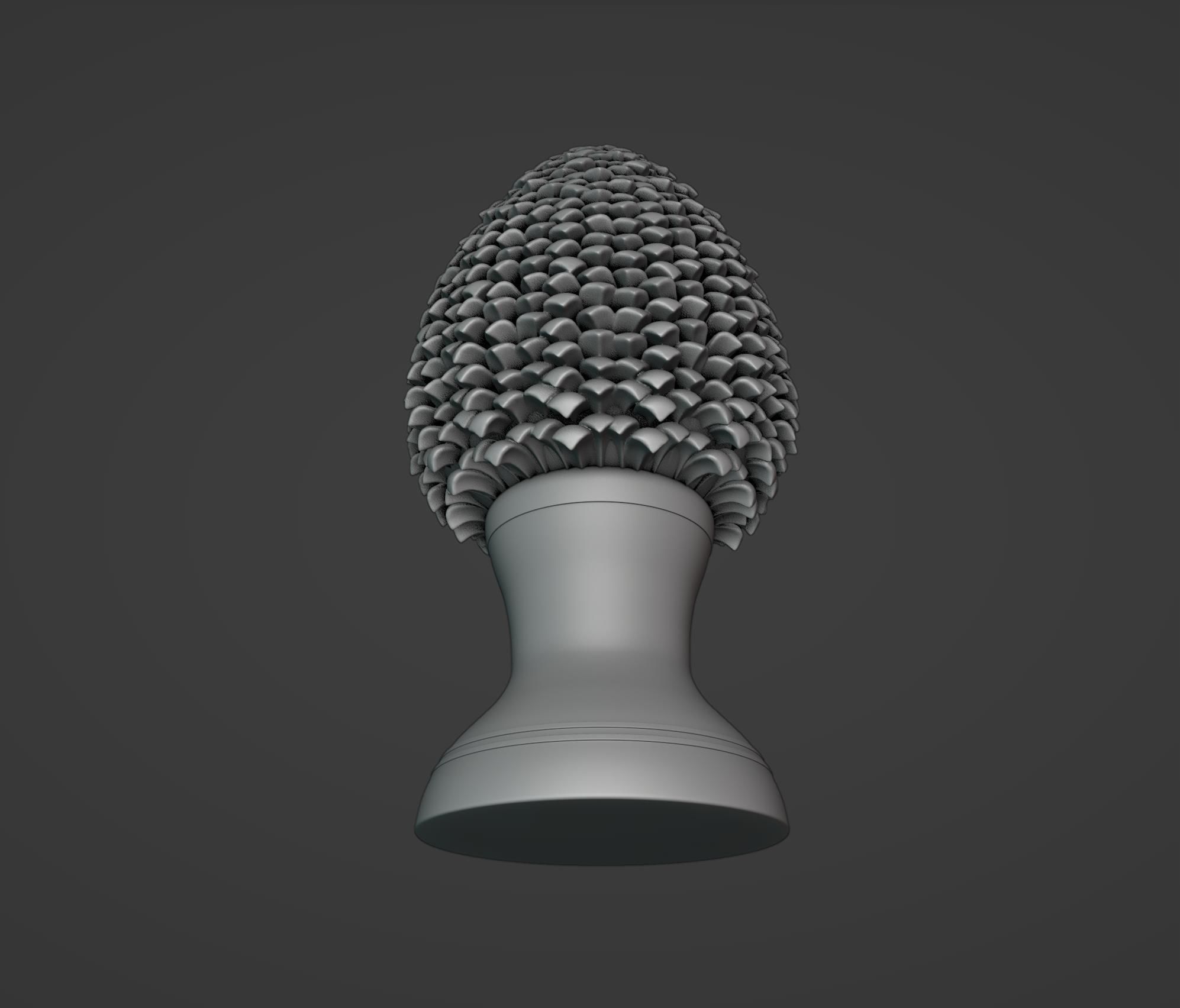 Sicilian Pigna - Pine Cone Ceramic 3D print model_4