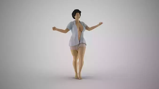 Touching the Rain 3D print model