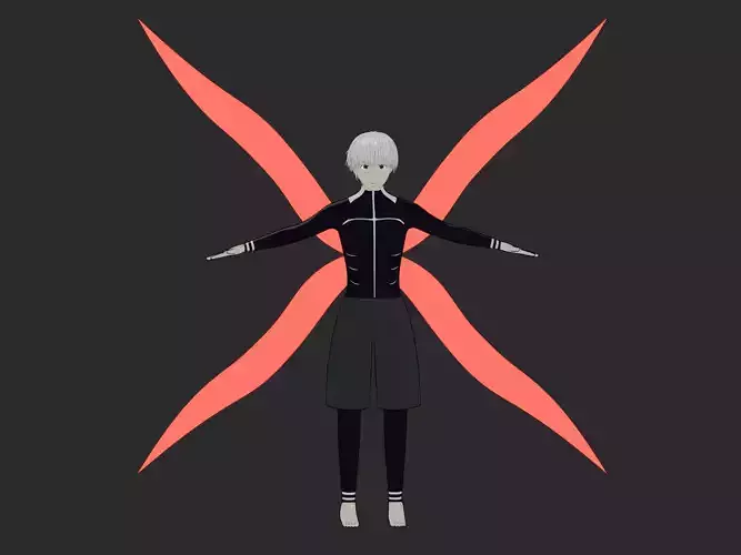 Model Kaneki Ken from tokyo ghoul  3D model