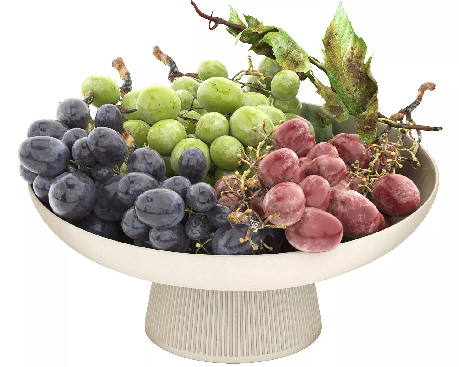 bowl of grapes 3D model_0