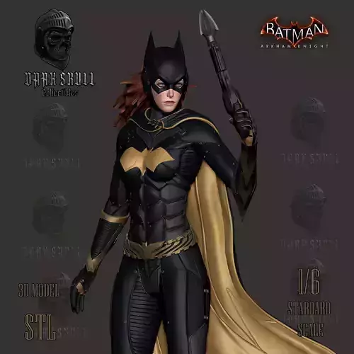 BATGIRL ARKHAM KNIGHT STL 3D print model