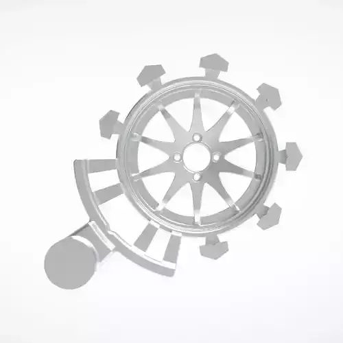 RAW RIM R16 FOR MANUFACTURE CASTING 3D print model