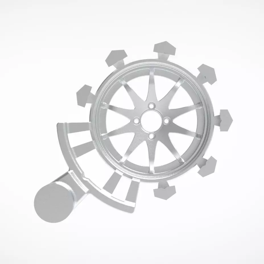 RAW RIM R16 FOR MANUFACTURE CASTING 3D print model_0