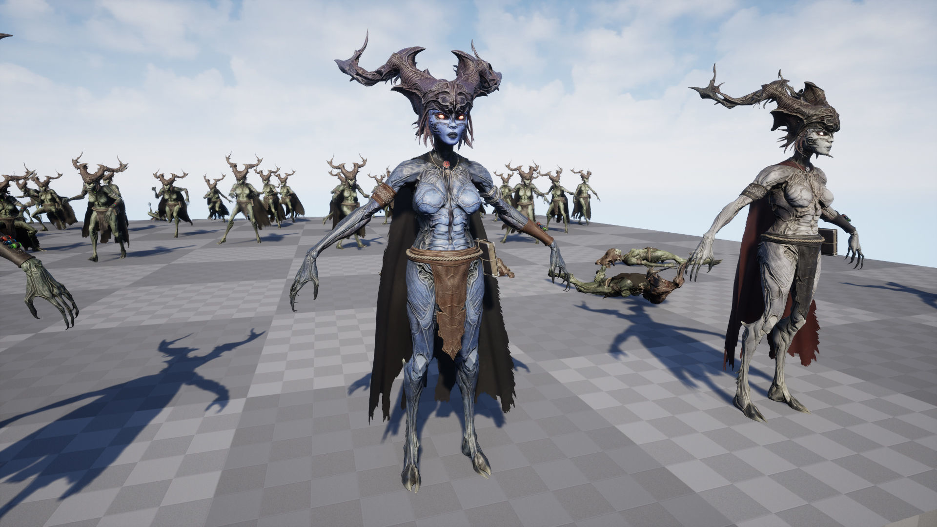 Forest Witch Low-poly 3D model_23