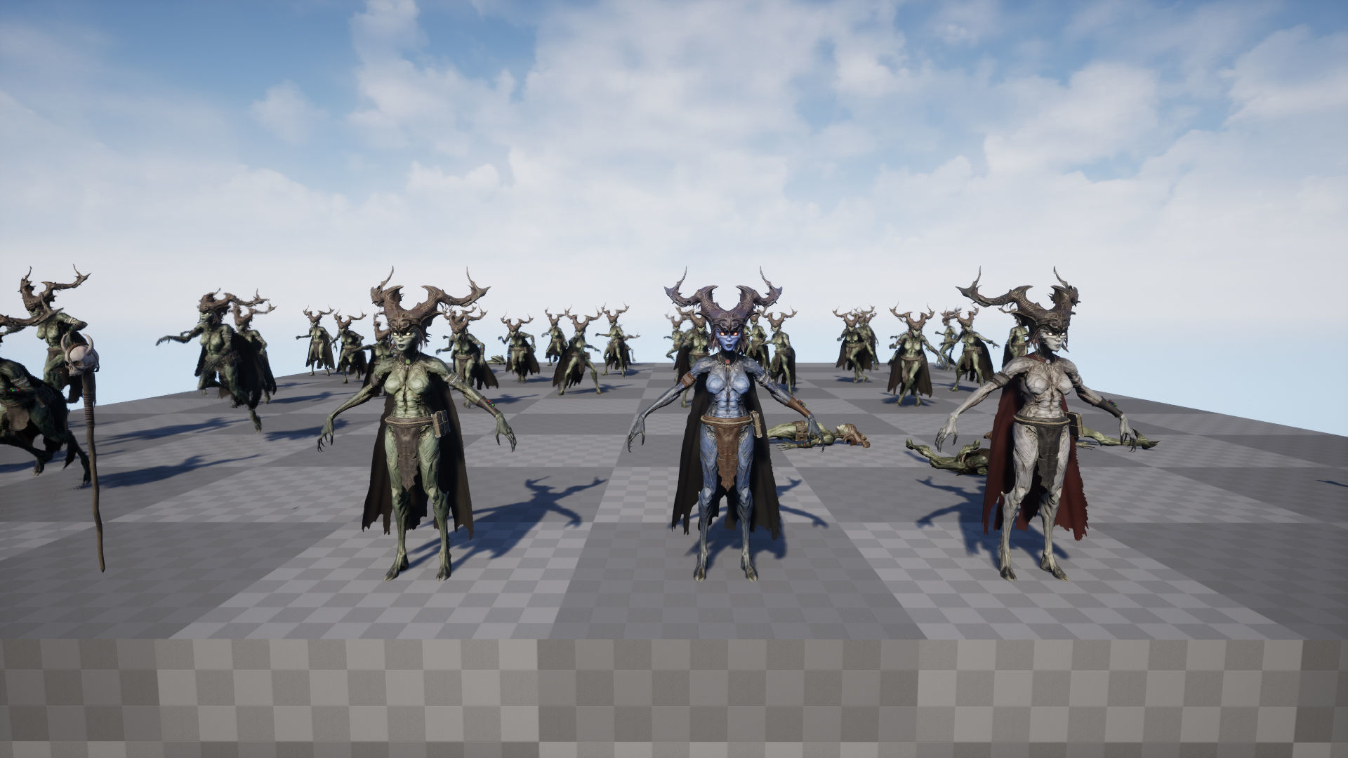 Forest Witch Low-poly 3D model_18