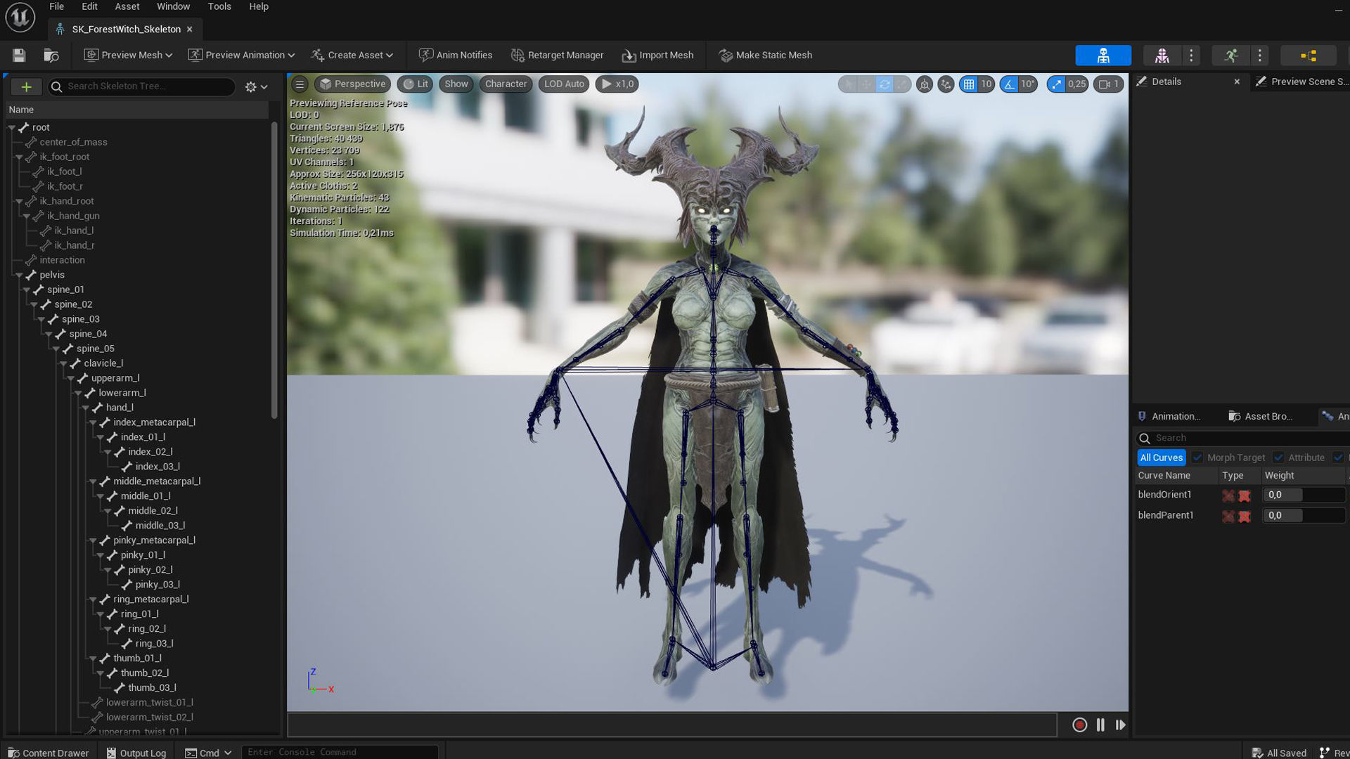 Forest Witch Low-poly 3D model_28