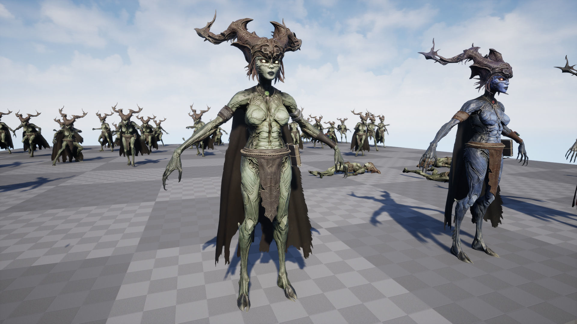 Forest Witch Low-poly 3D model_22