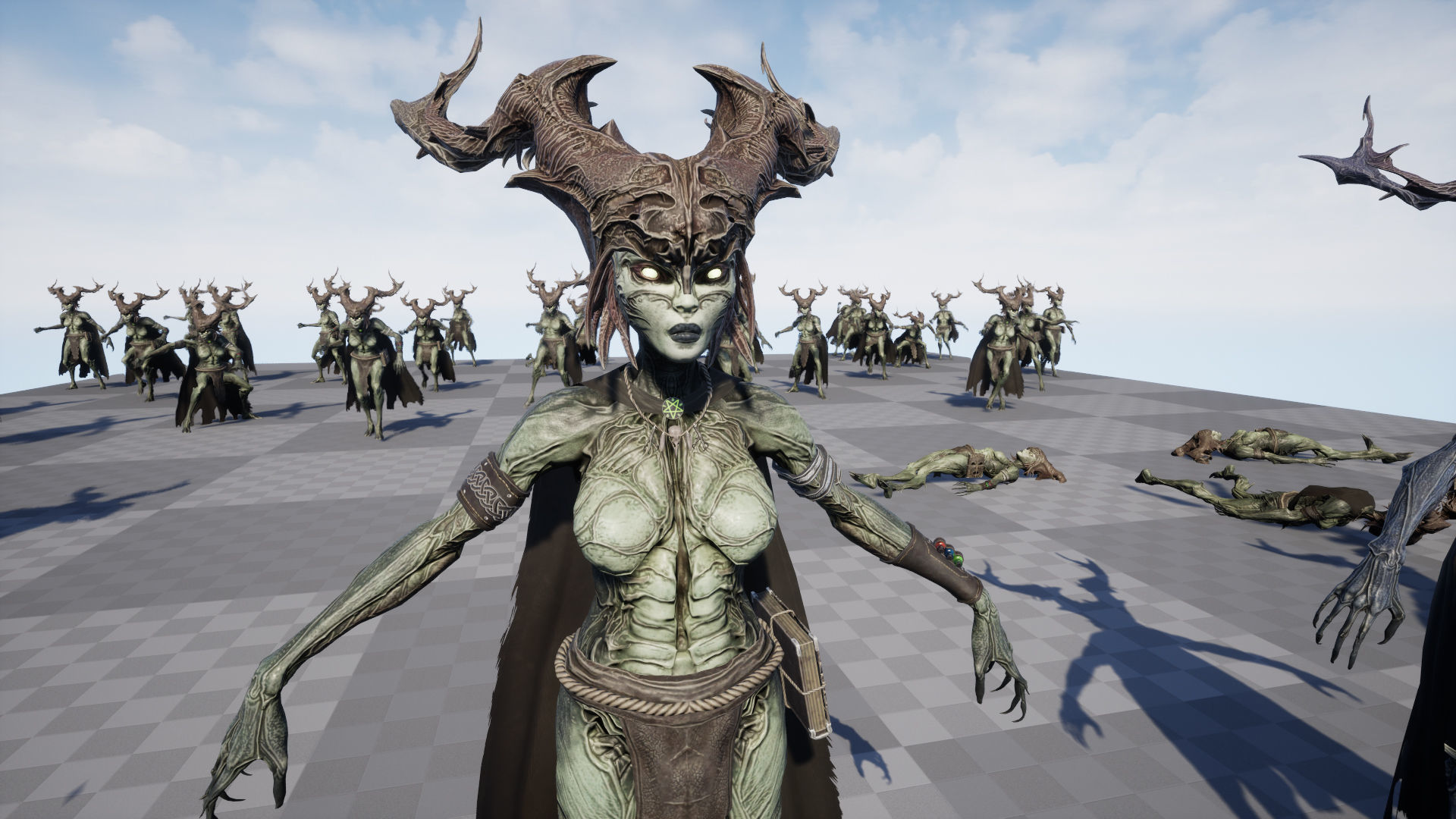 Forest Witch Low-poly 3D model_25