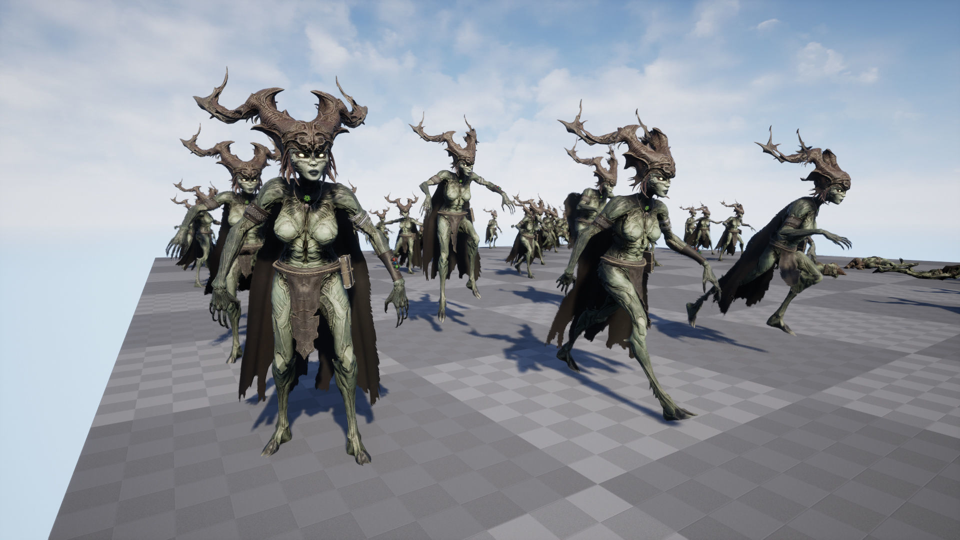 Forest Witch Low-poly 3D model_19