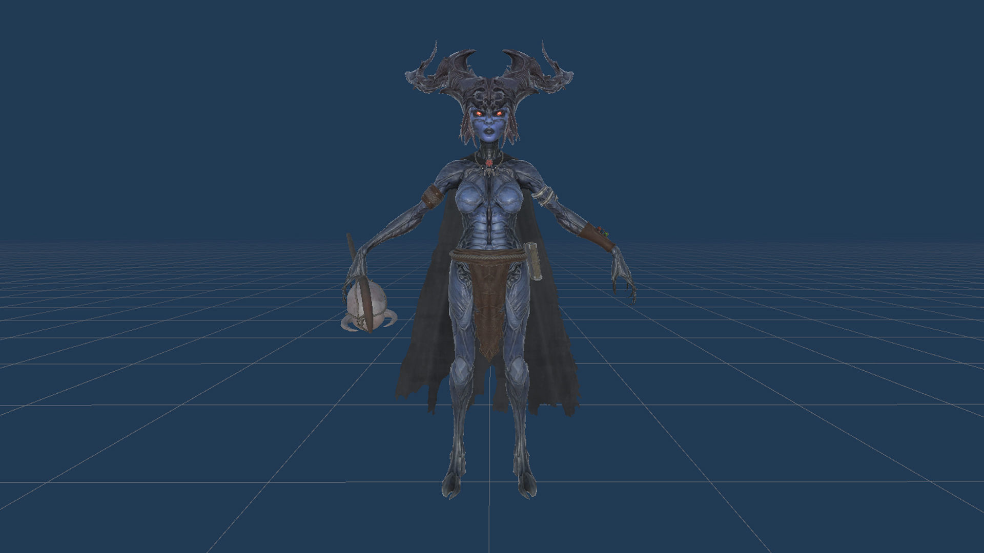 Forest Witch Low-poly 3D model_30