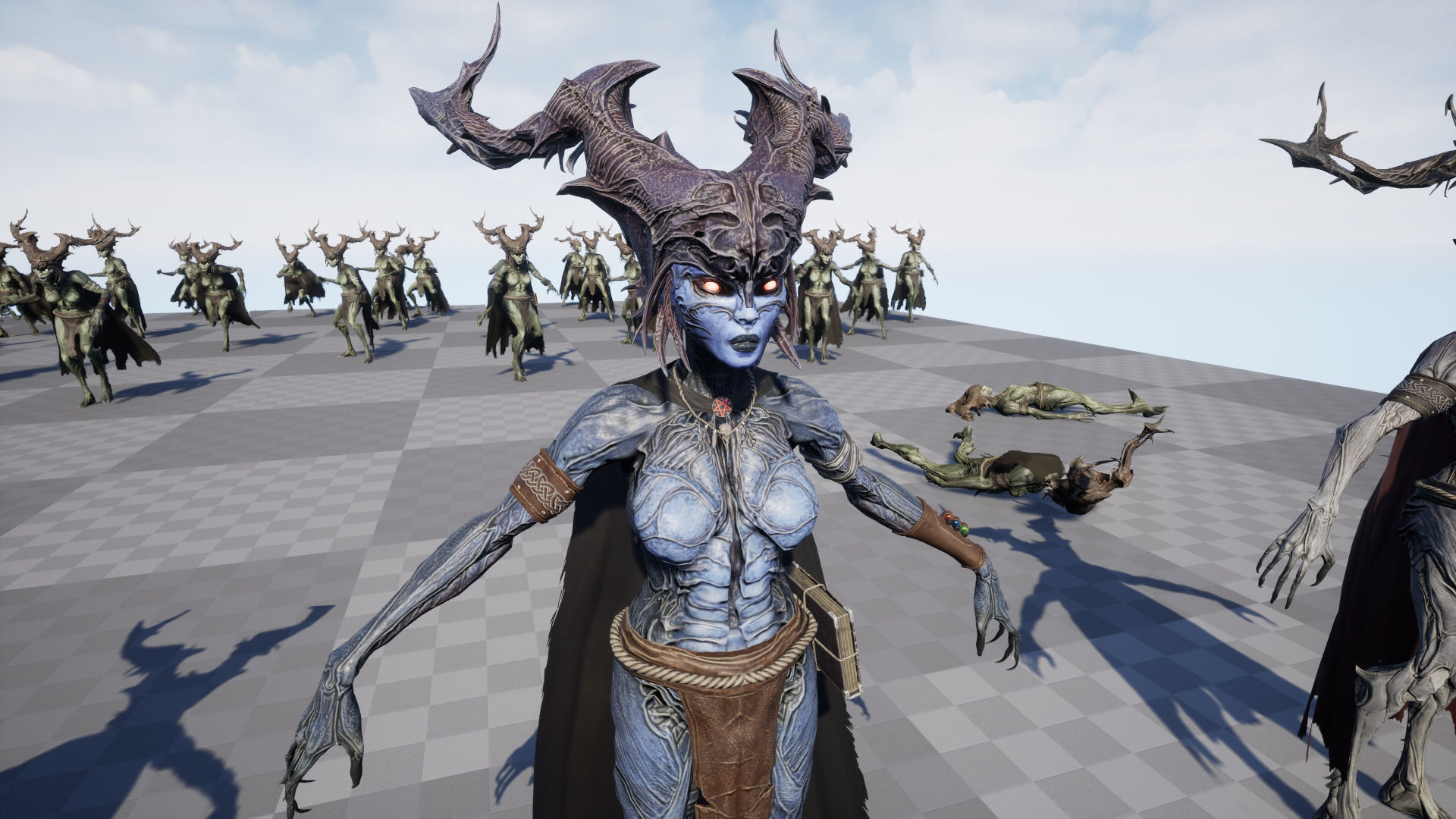 Forest Witch Low-poly 3D model_26