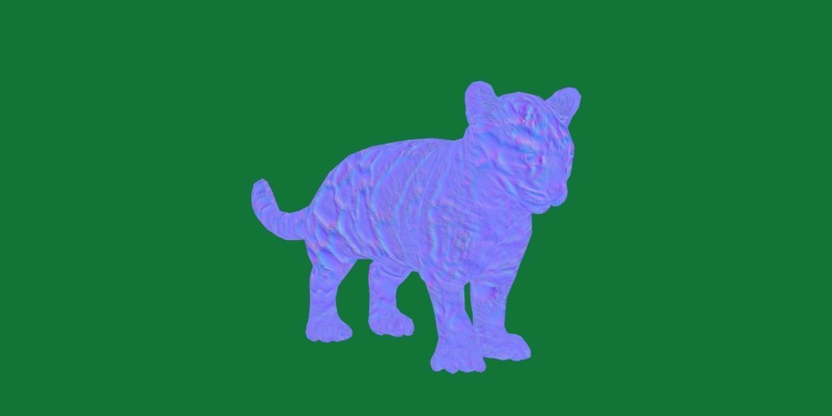 Clouded Leopard Cub Low-poly 3D model_23