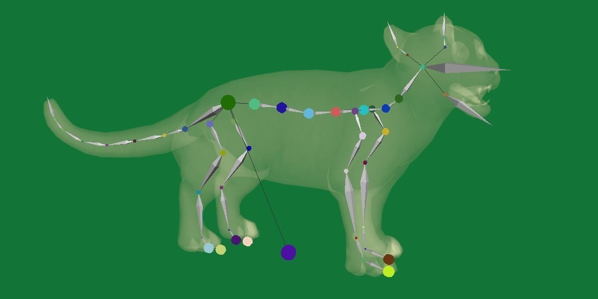 Clouded Leopard Cub Low-poly 3D model_18