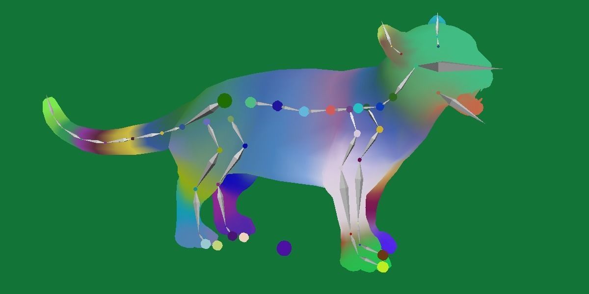 Clouded Leopard Cub Low-poly 3D model_19