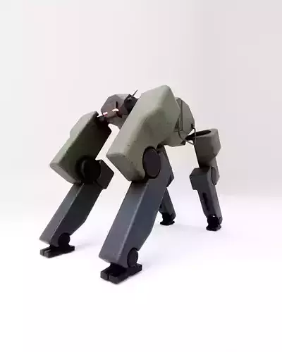 Robot Dog Low-poly 3D model