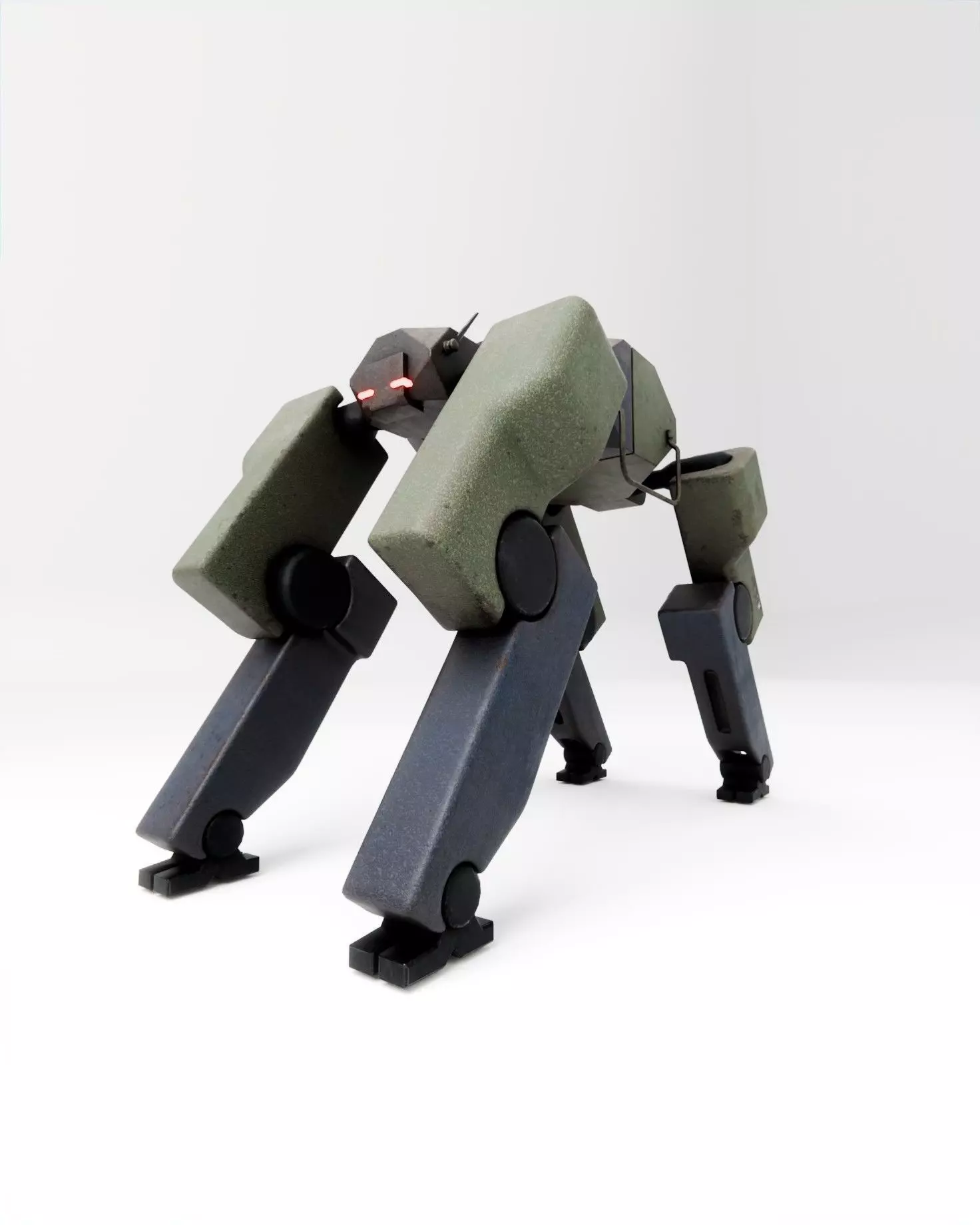 Robot Dog Low-poly 3D model_0