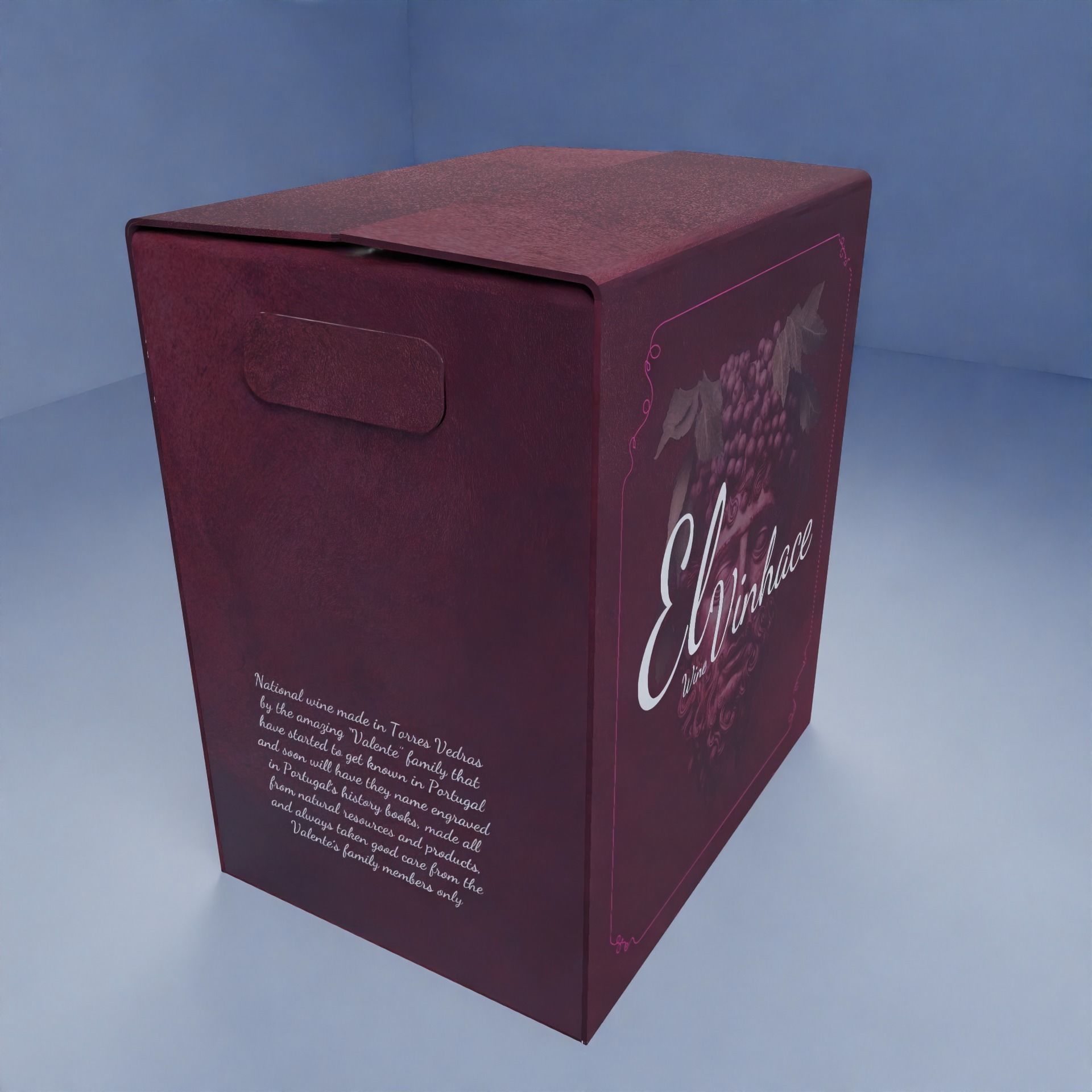 Boxed Wine 3D Model Pipalete Low-poly 3D model_2
