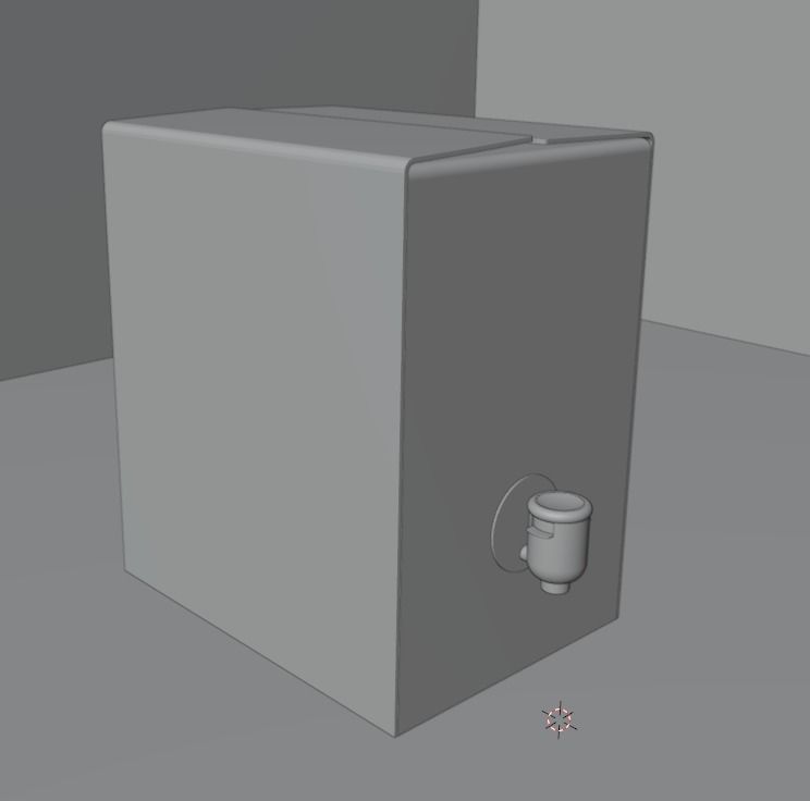 Boxed Wine 3D Model Pipalete Low-poly 3D model_3