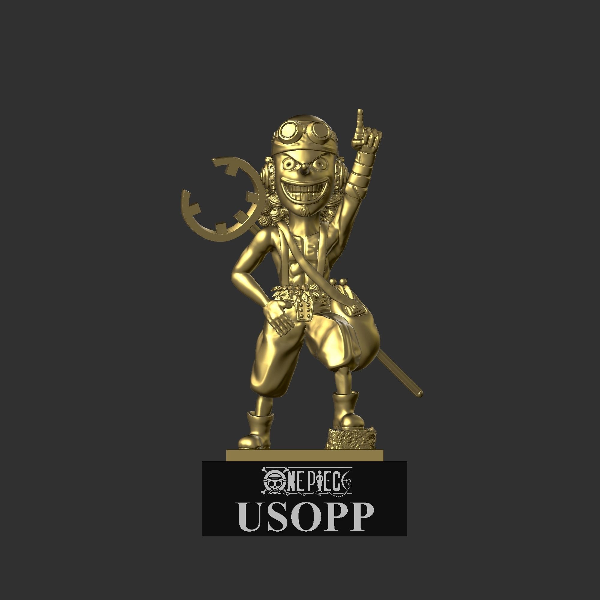 ONE PIECE KUMAMOTO - USOPP 3D print model_8