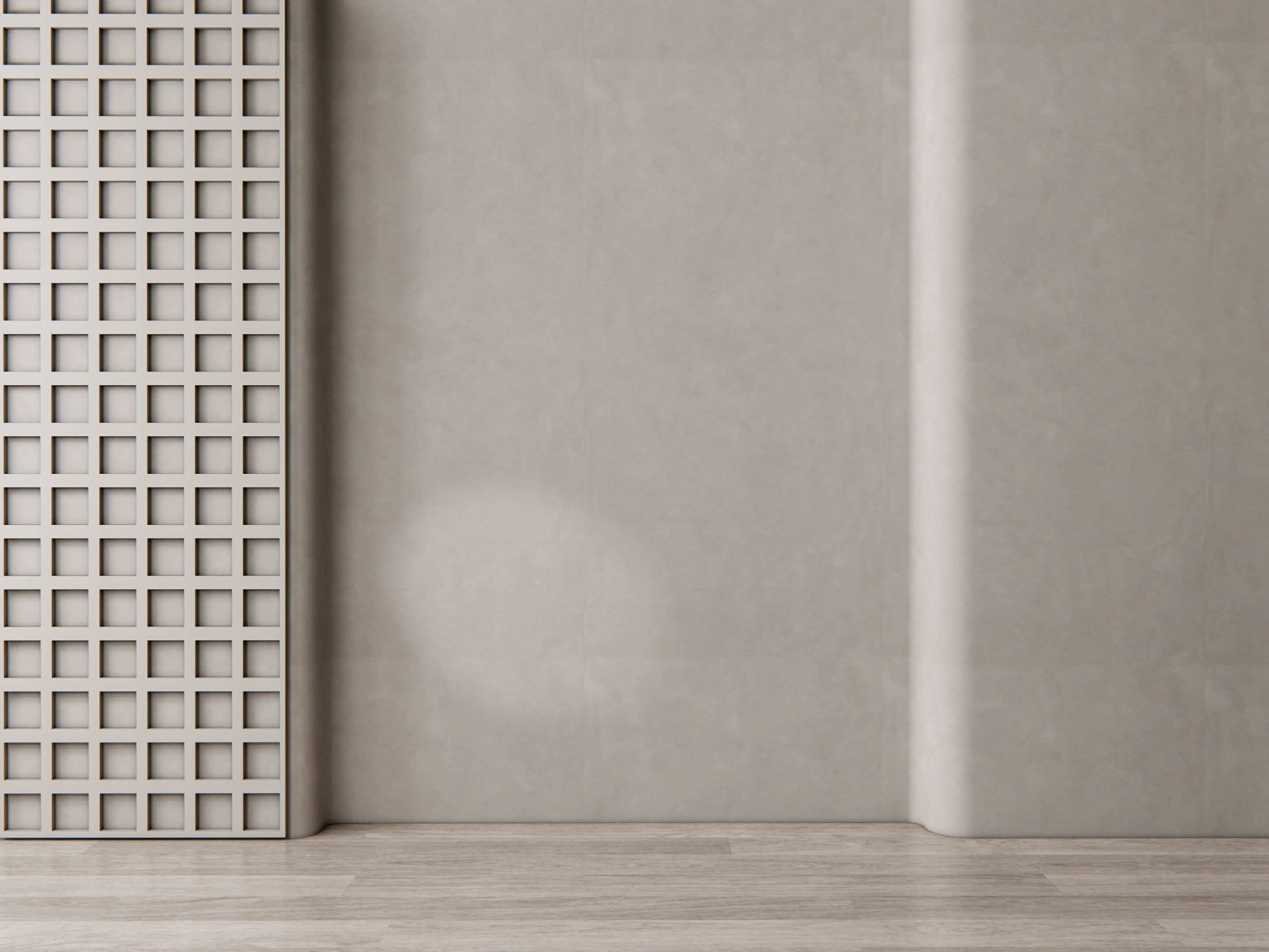 Sideboard with wall panel and flooring 12 3D model_13