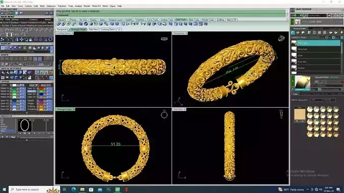 Bangle Art Design B32