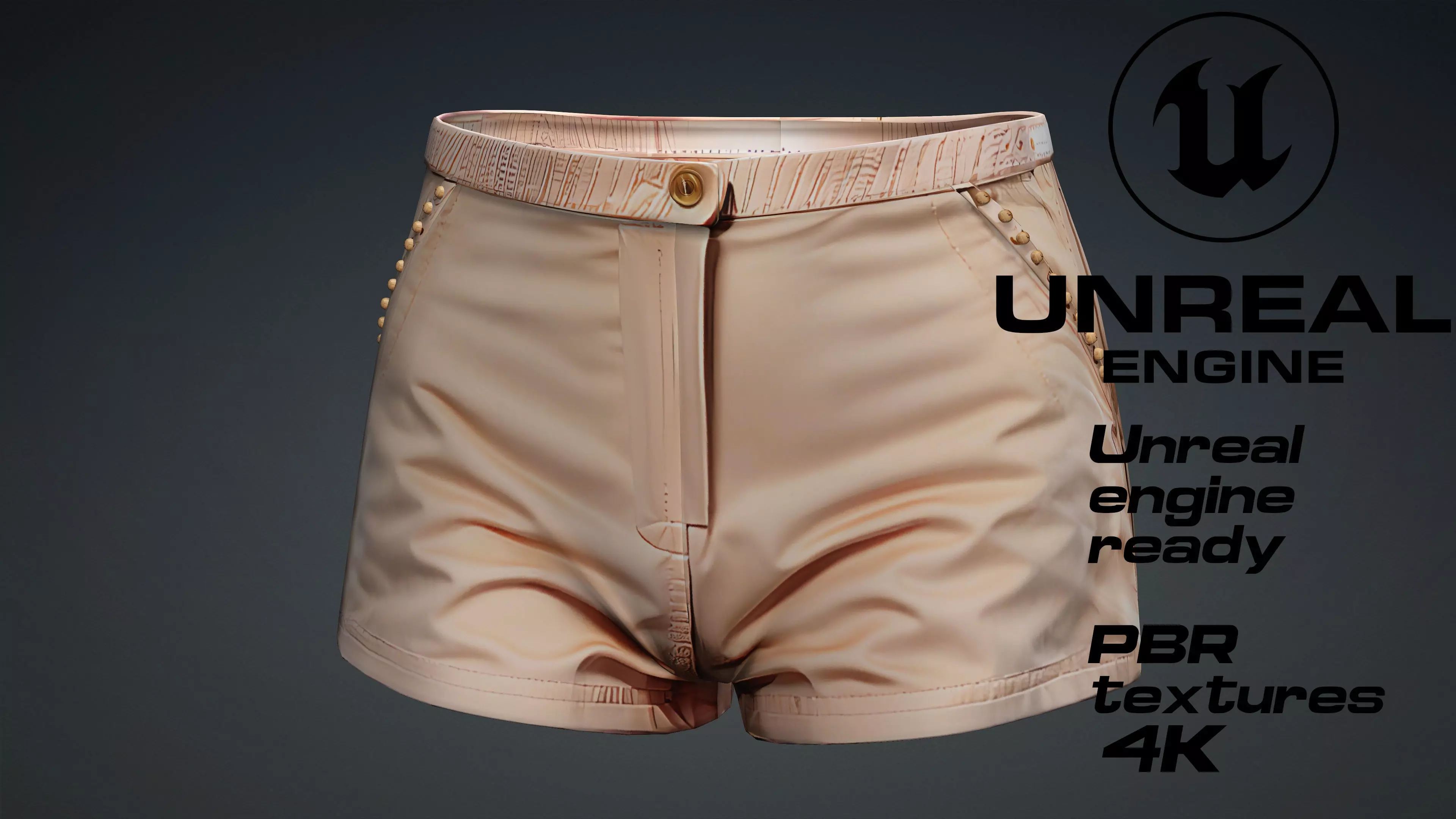 Fashion Short PBR 4k Low-poly 3D model