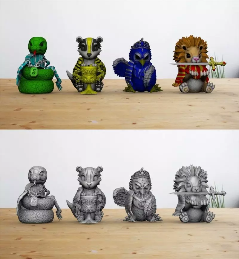 HARRY POTTER HOGWARTS ALL HOUSES- COLLECTION 3D print model_0