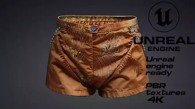 Floral Short PBR 4k 
