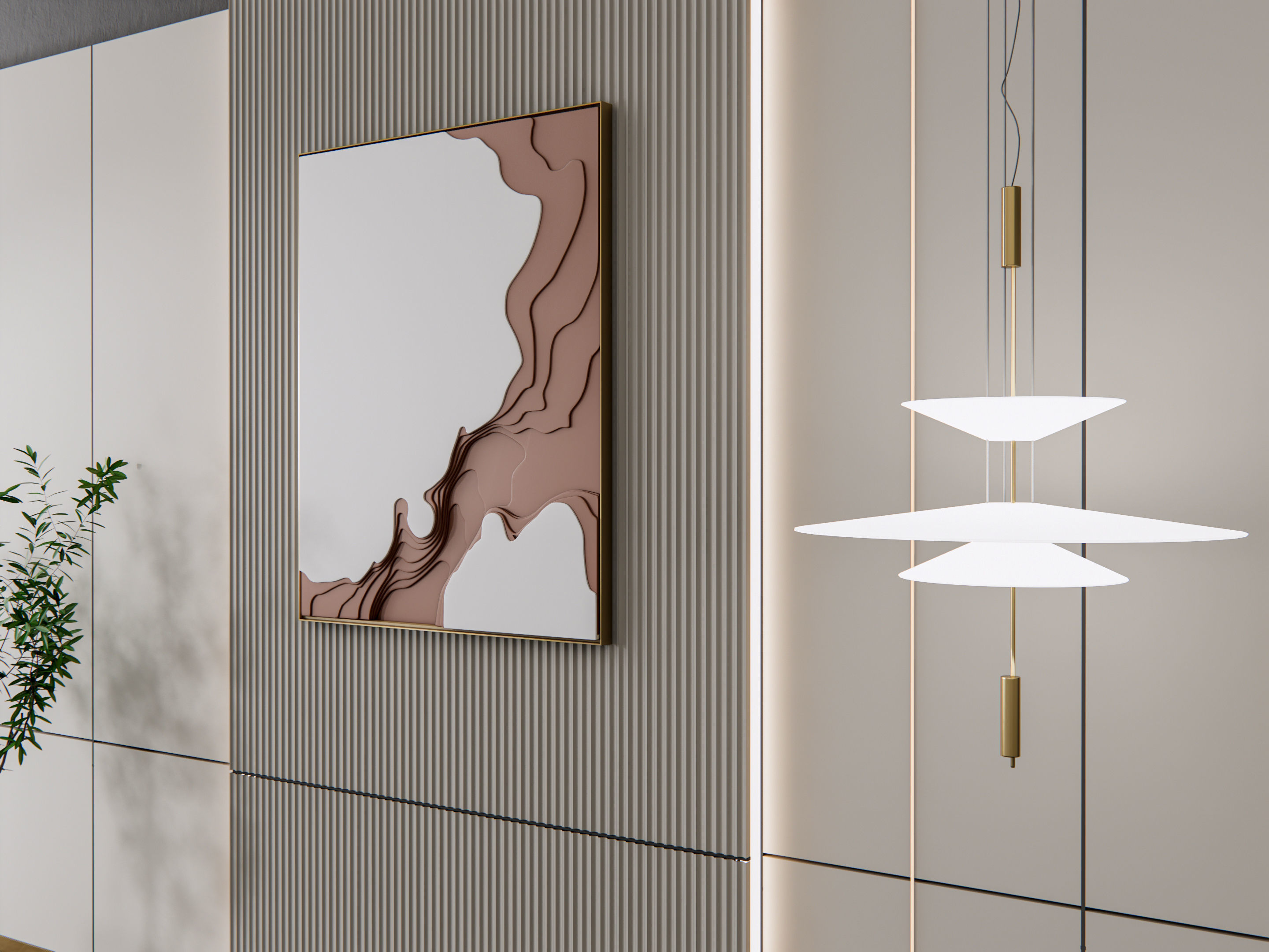 Decorative Wall Panel 3D wall panel 3d panel Backdrop 2 3D model_9