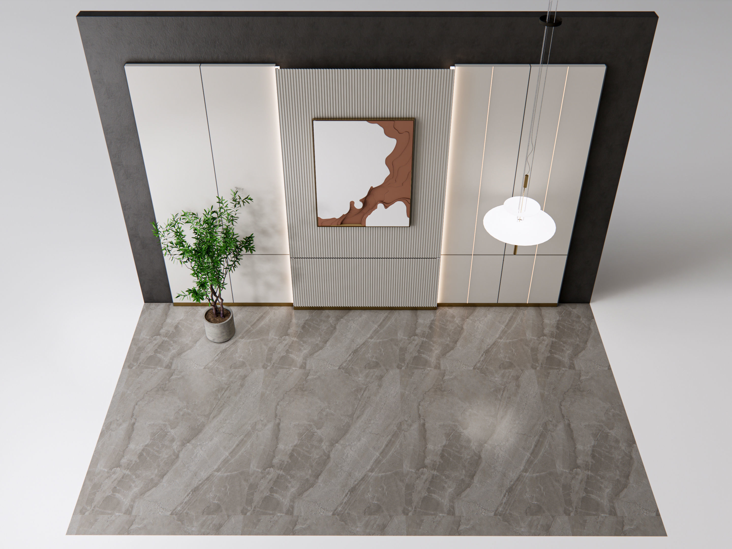 Decorative Wall Panel 3D wall panel 3d panel Backdrop 2 3D model_8