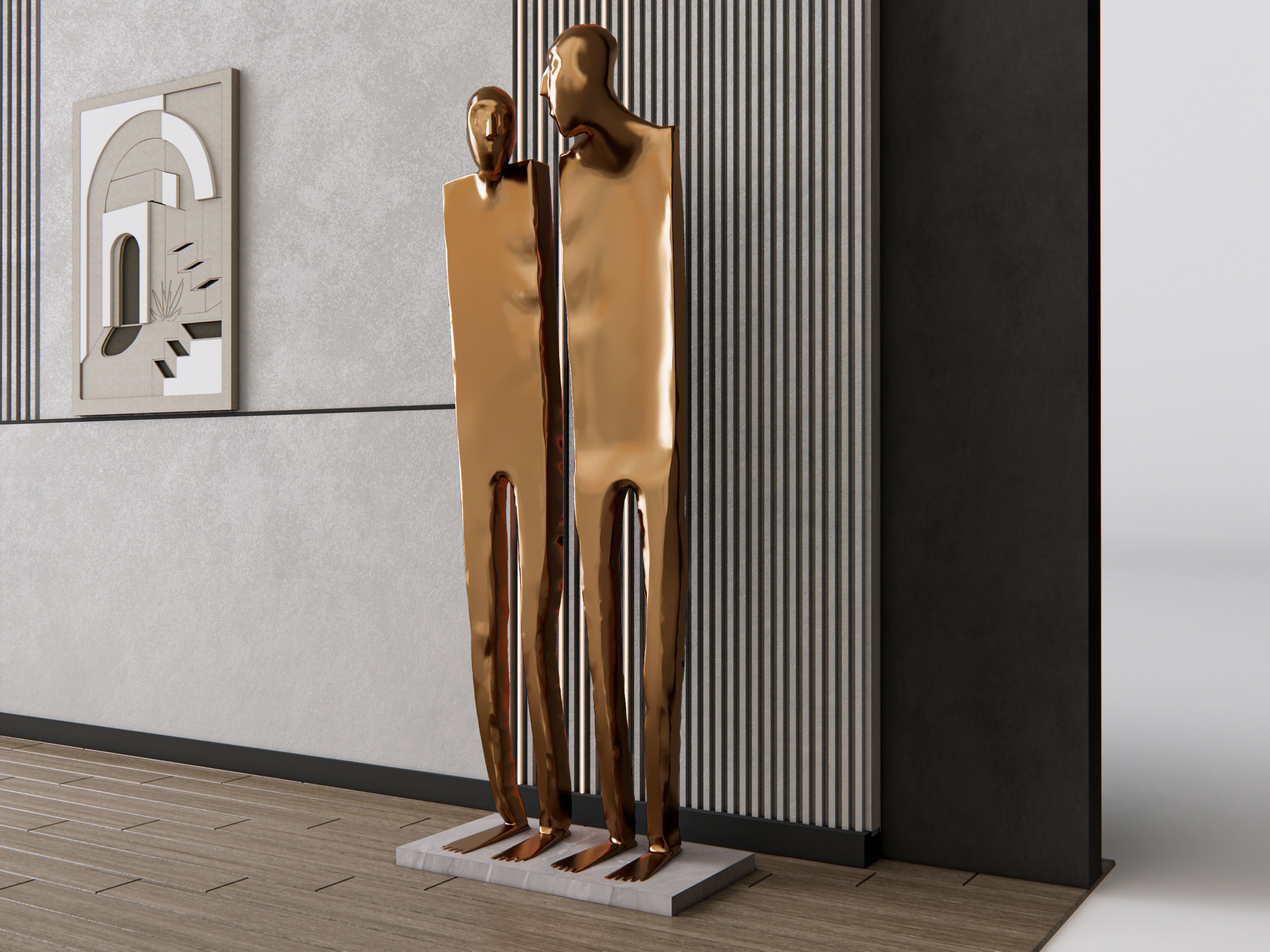 Decorative Wall Panel 3D wall panel 3d panel Backdrop 3  3D model_10