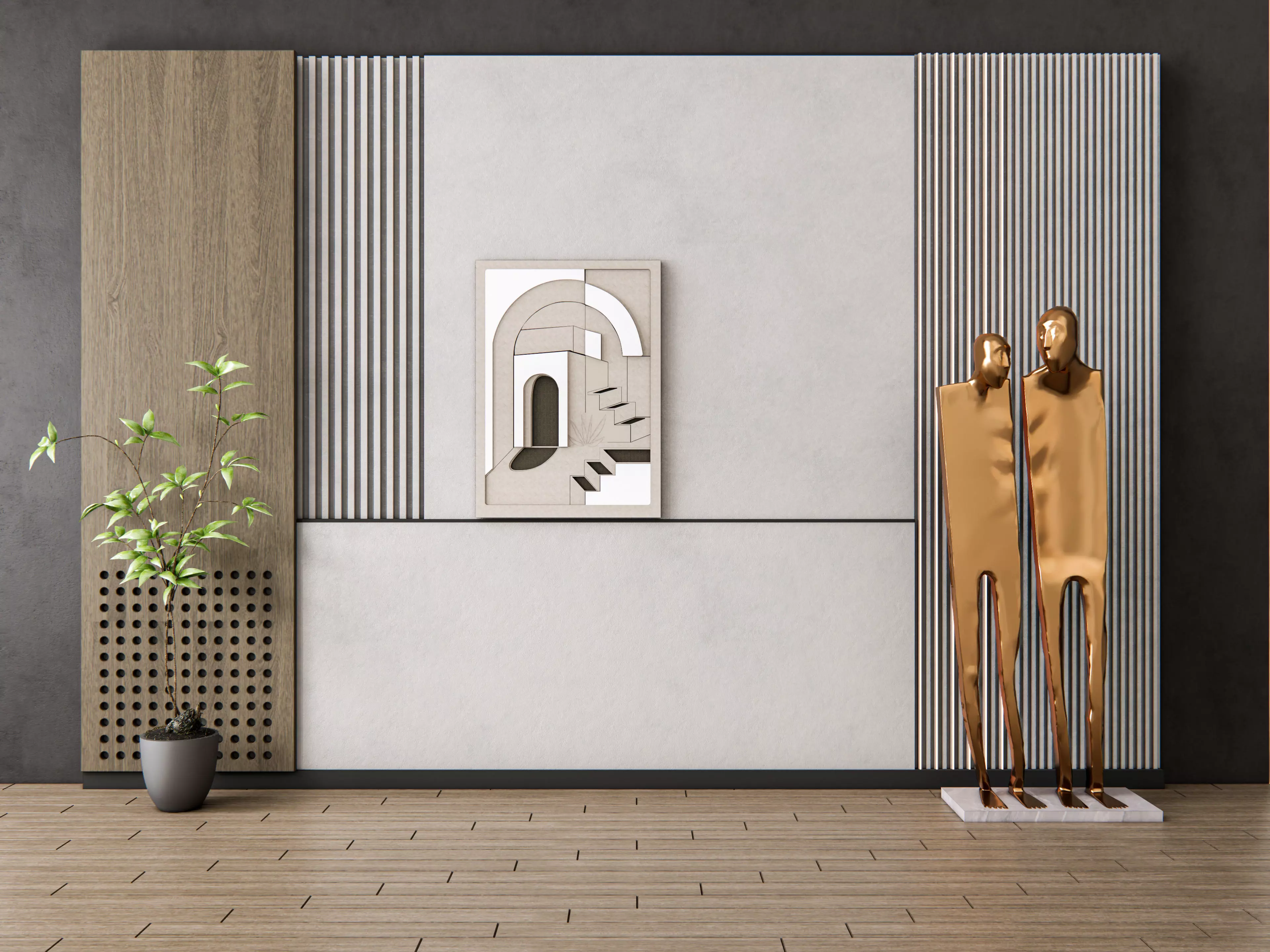 Decorative Wall Panel 3D wall panel 3d panel Backdrop 3  3D model_0