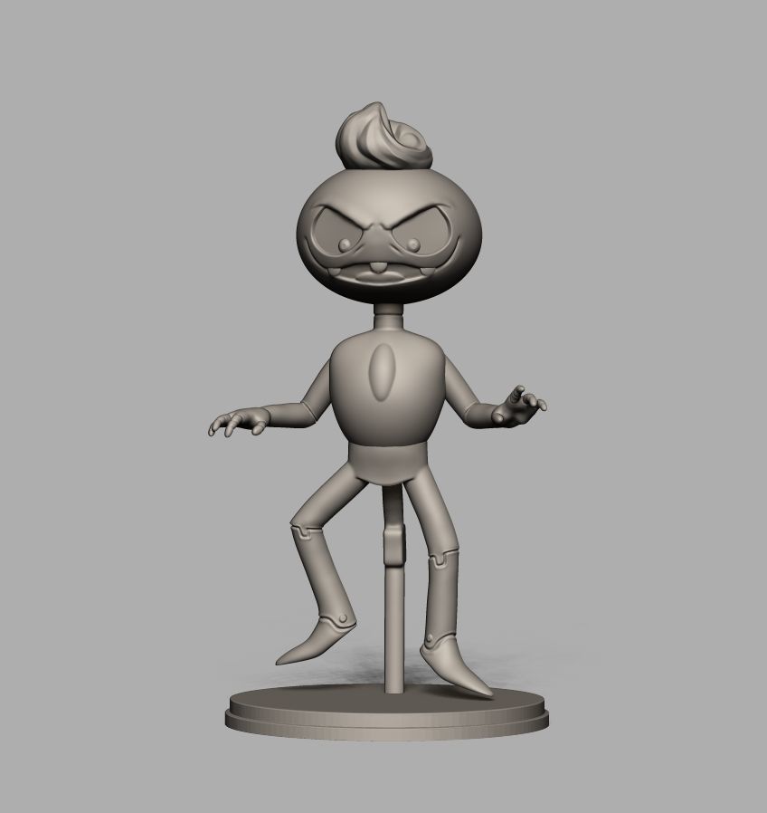 FANTOCCIO - BILLIE BUST UP 3D print model_2