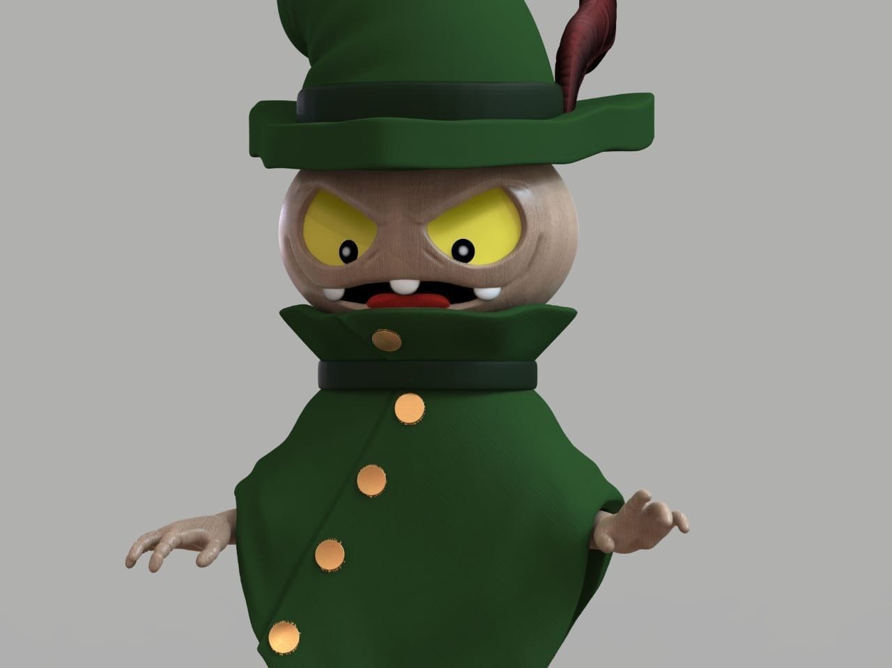 FANTOCCIO - BILLIE BUST UP 3D print model_3