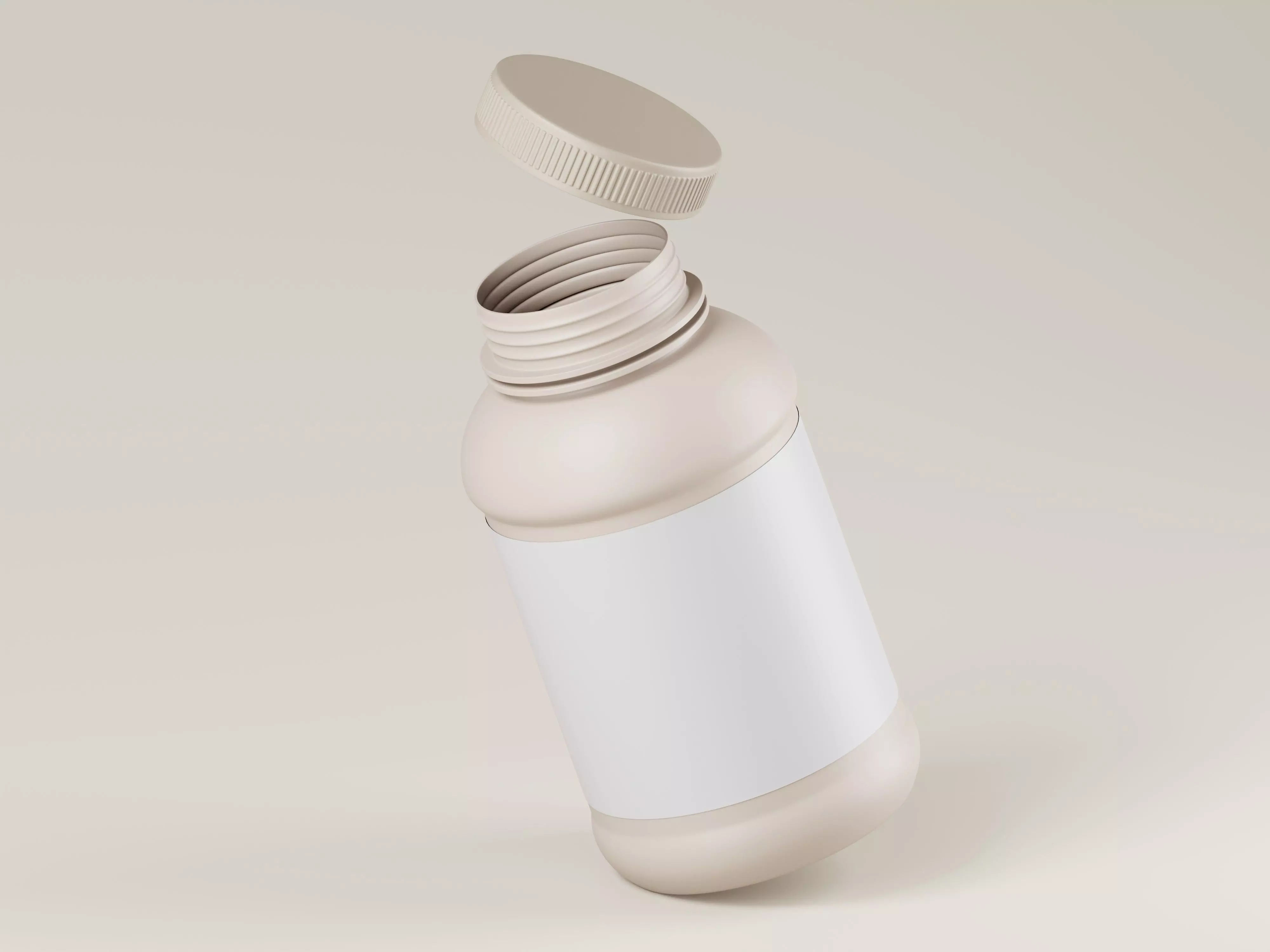 Plastic Bottle 3D Model Low-poly 3D model_0