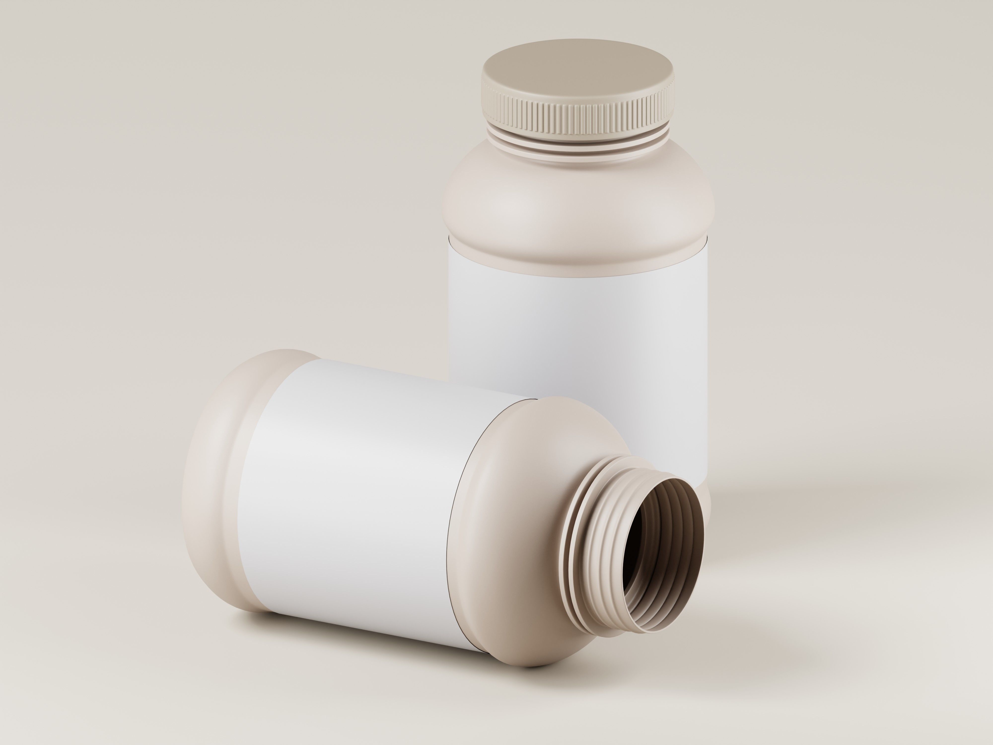 Plastic Bottle 3D Model Low-poly 3D model_8