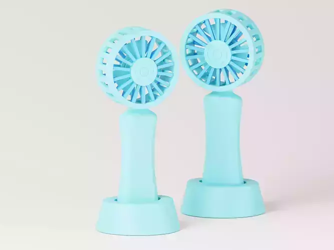 Portable Cooling Fan 3D Model