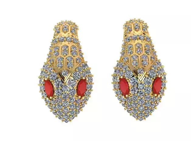 Diamond Earring 2024 Asian Collection 101Files 3D print model